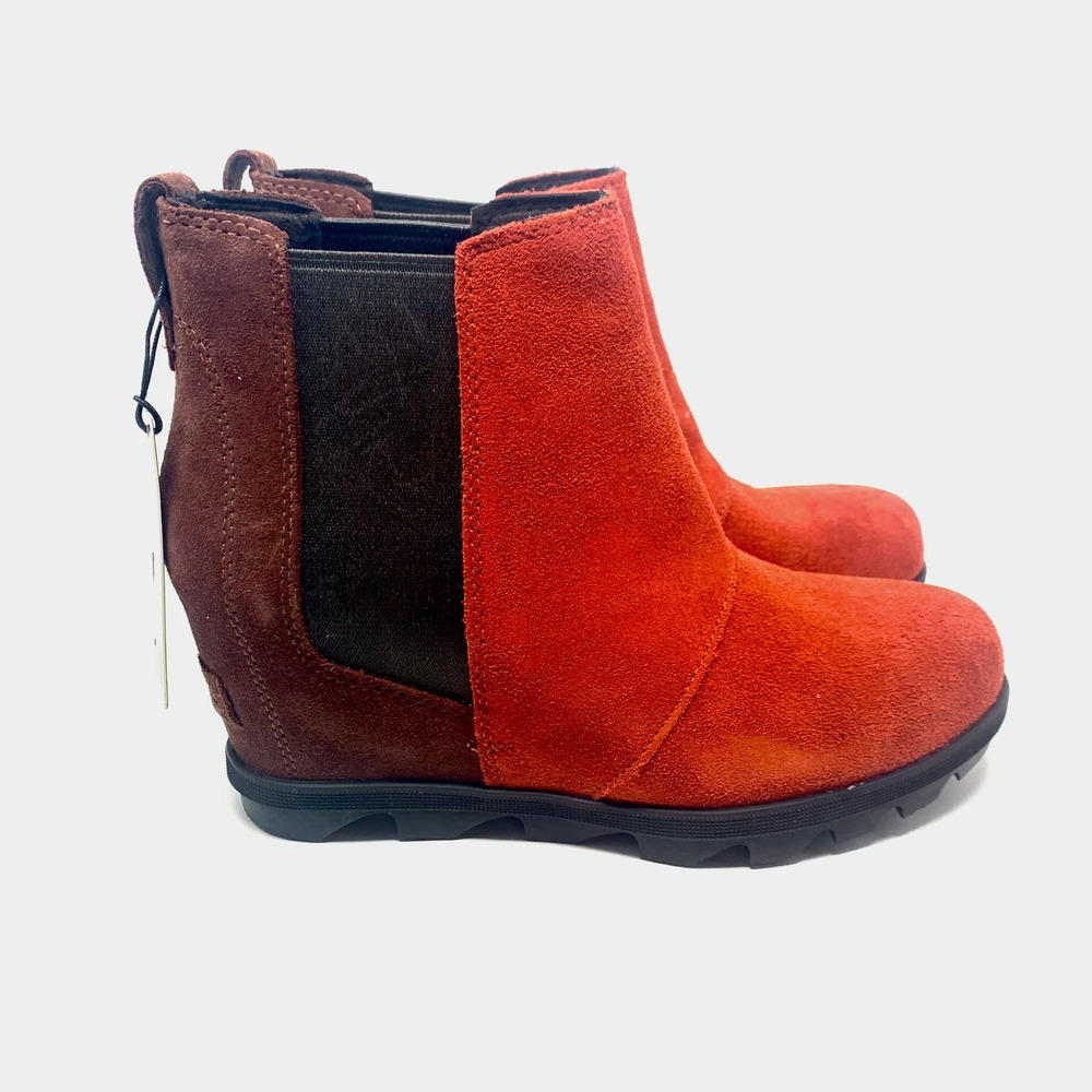Sorel Joan of Arctic Wedge II Chelsea Bootie Red - Picture 6 of 12